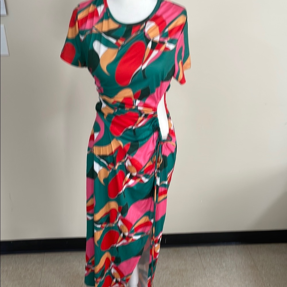 Colorful Abstract Maxi Dress